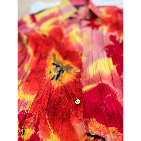 Vintage Roberto Cavalli 2004 crinkle silk blouse size S - Picture 4 of 8